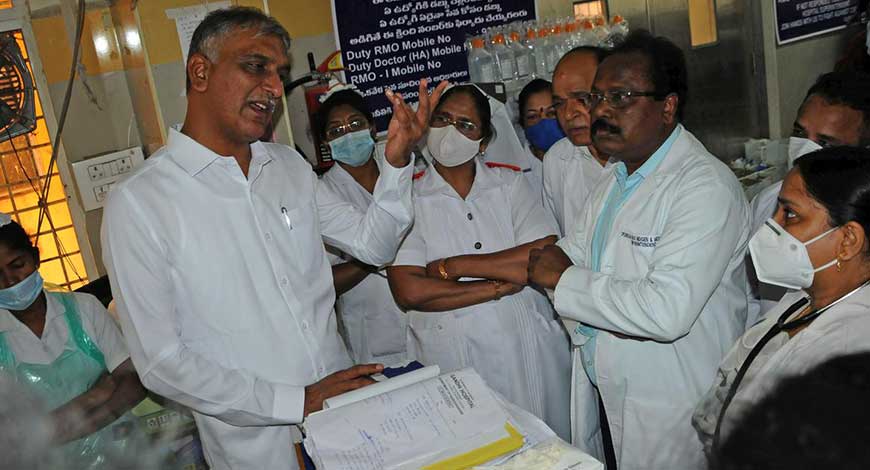 Harish Rao inaugurates MRI machine, cath lab at Gandhi Hospital ...